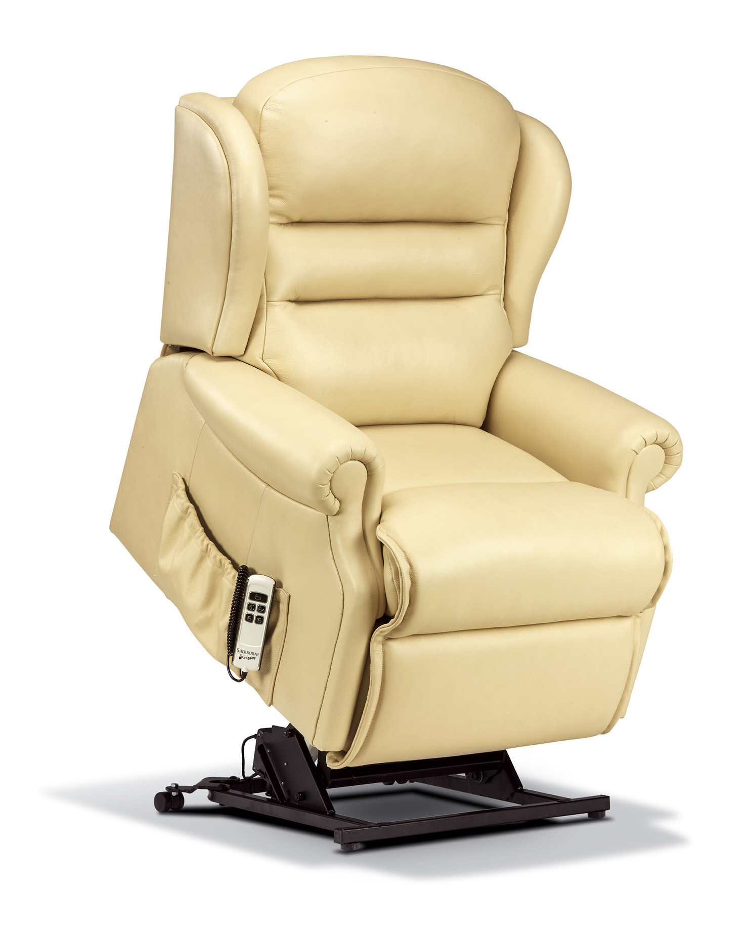 Ashford Petite Leather Electric Riser Recliner Sherborne Upholstery
