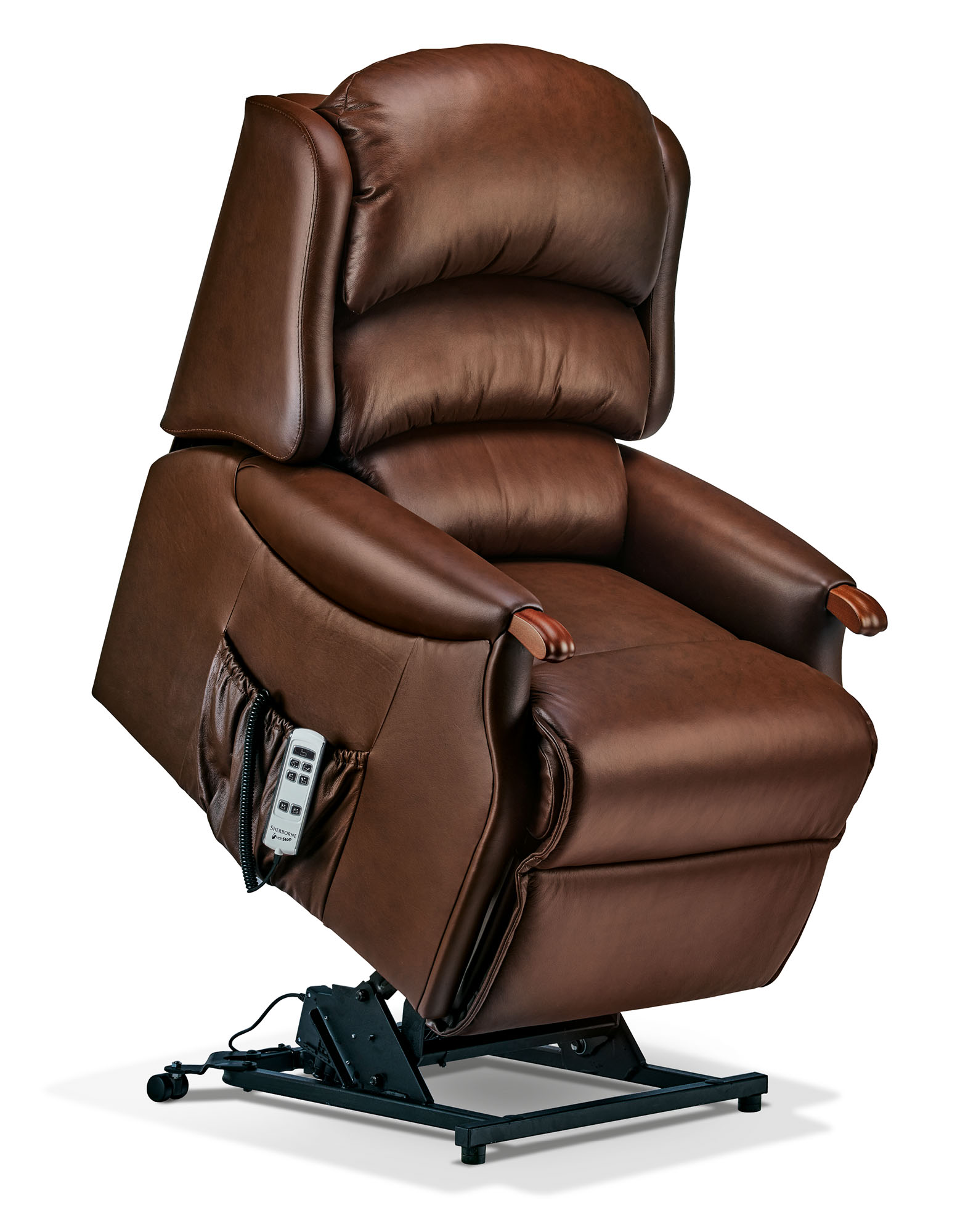 Malham Standard Leather Electric Riser Recliner Sherborne Upholstery