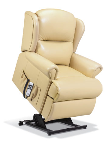 Malvern Small Leather 'Lift & Rise' Recliner