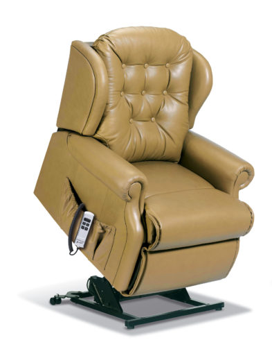 Lynton Petite Leather 'Lift & Rise' Recliner