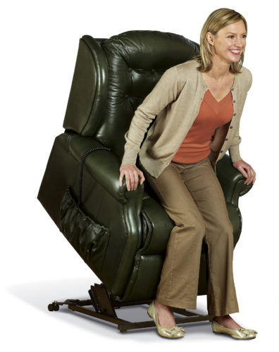 Lynton Small Leather 'Lift & Rise' Recliner