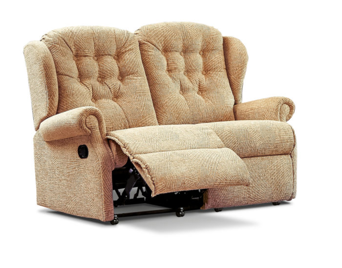 Lynton Small Fabric Reclining 2-Seater Settee