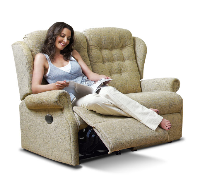 Lynton Standard Fabric Reclining 2-Seater Settee