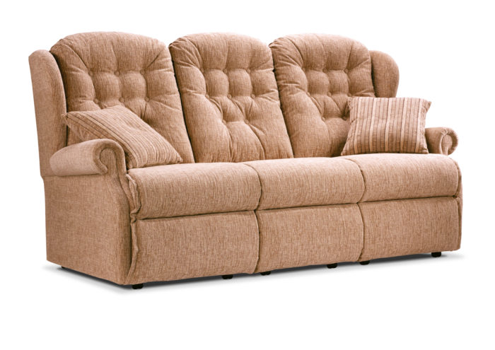 Lynton Small Fabric Reclining 3-Seater Settee