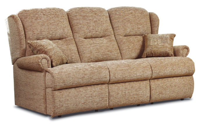 Malvern Small Fabric Fixed 3-Seater Settee