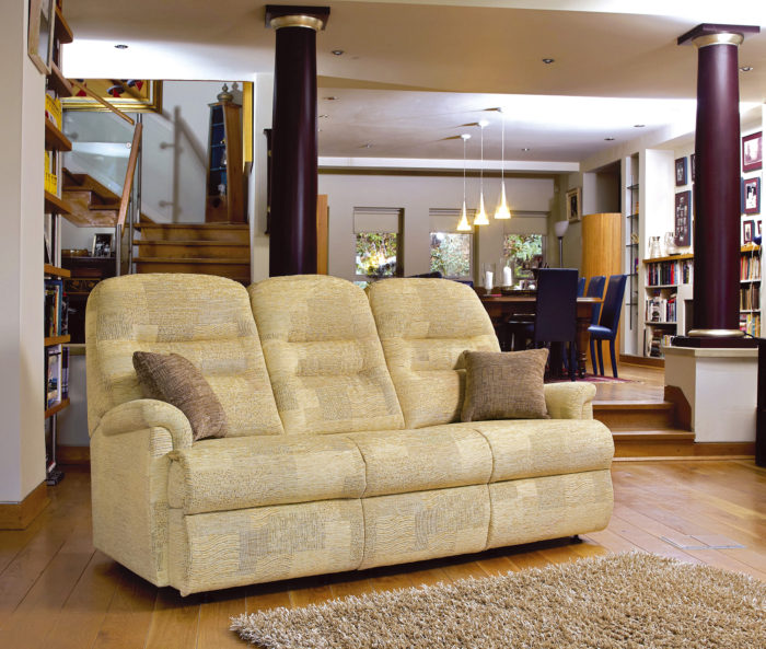 Keswick Standard Fabric Fixed 3-Seater Settee