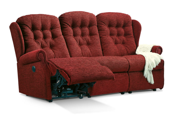 Lynton Standard Fabric Reclining 3-Seater Settee