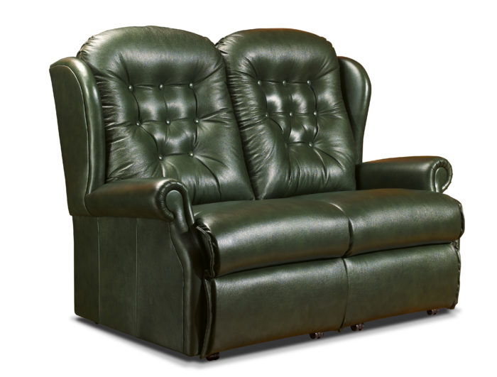 Lynton Standard Leather Fixed 2-Seater Settee