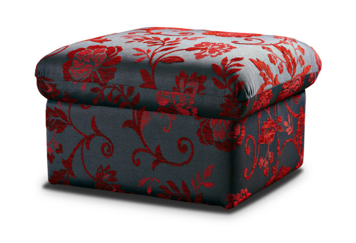 fabric covered stool