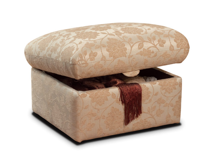 fabric covered stool
