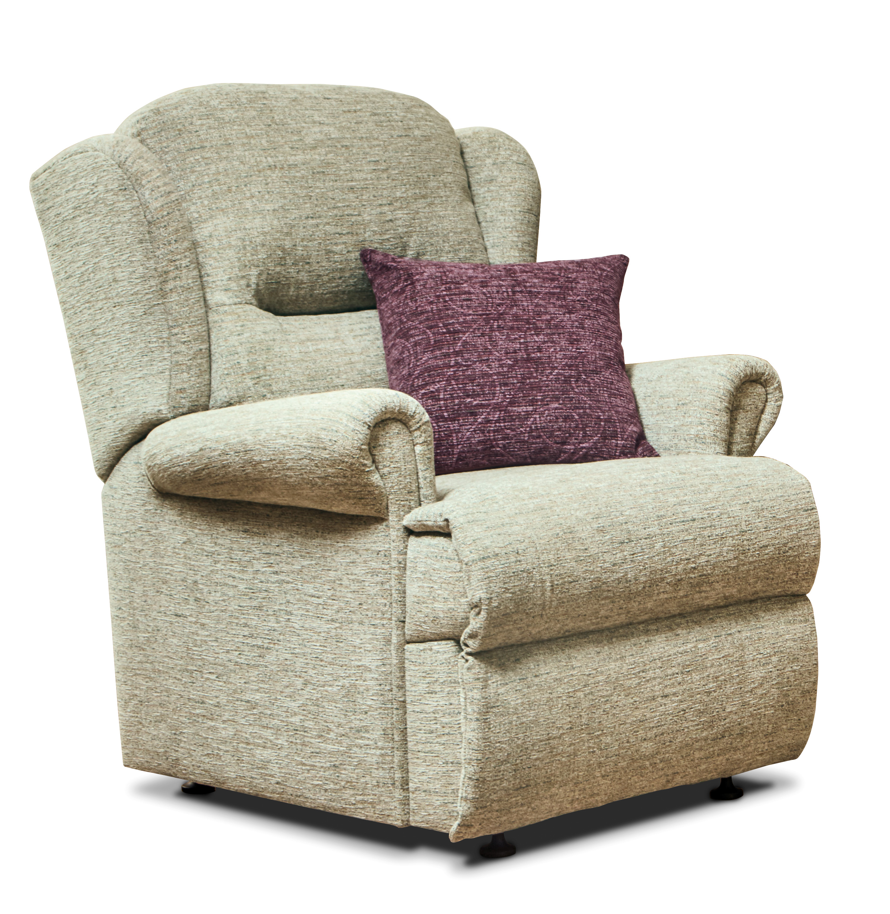 Malvern Small Fabric Fixed Chair - Sherborne Upholstery