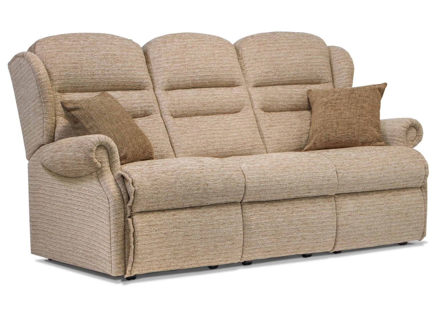 Malvern Small Fabric Fixed 3Seater Settee Sherborne Upholstery