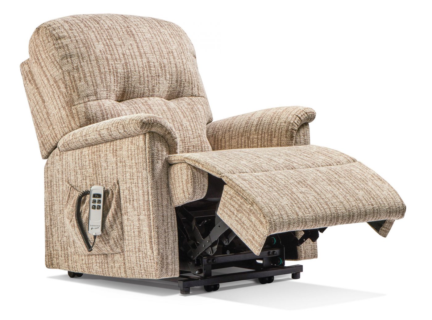 Lincoln Petite Fabric Electric Riser Recliner - Sherborne Upholstery